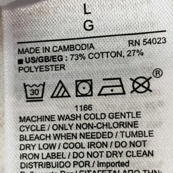 Gap Striped Semi Sheer Lightweight T-shirt Sz L Sleeveless V-Neck Cotton Blend - Picture 10 of 14